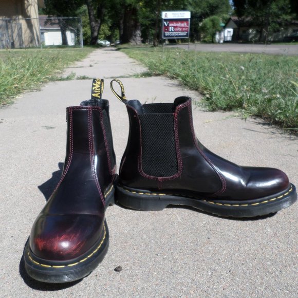 Dr. Martens Shoes - Dr. Martens Dorrian Chelsea Cherry red Womens Leather Boot Size 10